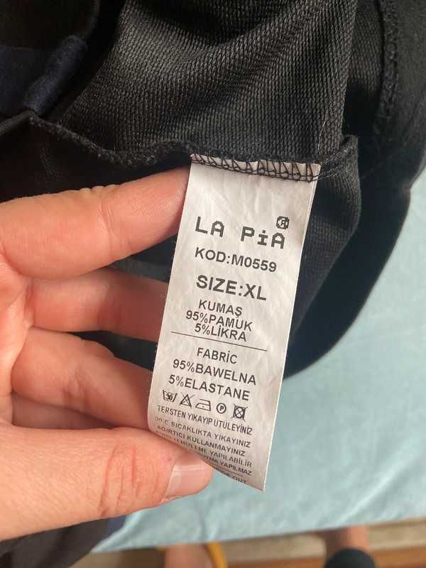 La pia spodnica zamek dresowa  pasy 44 42 xxl xl czarna tuba ołówkowa