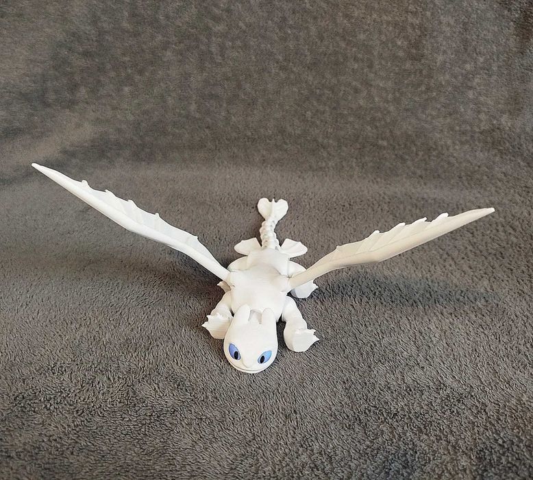 Jak wytresować smoka Figurka 3D – Biała Furia Multivers3D