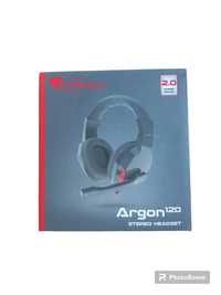 Słuchawki przewodowe z mikrofonem Genesis Argon 120 czerwono - czarne