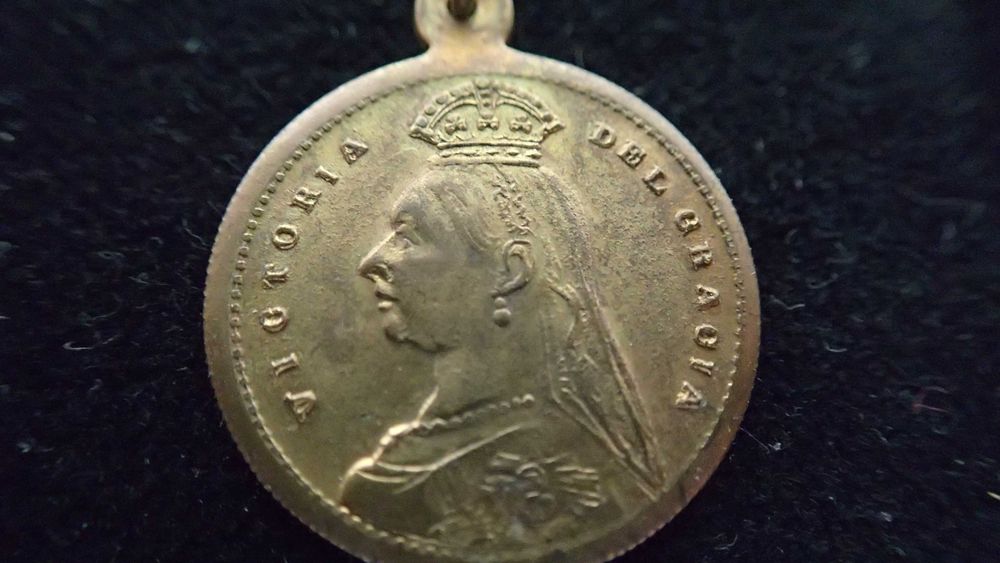 Medalha de peito em cobre Rainha Vitória