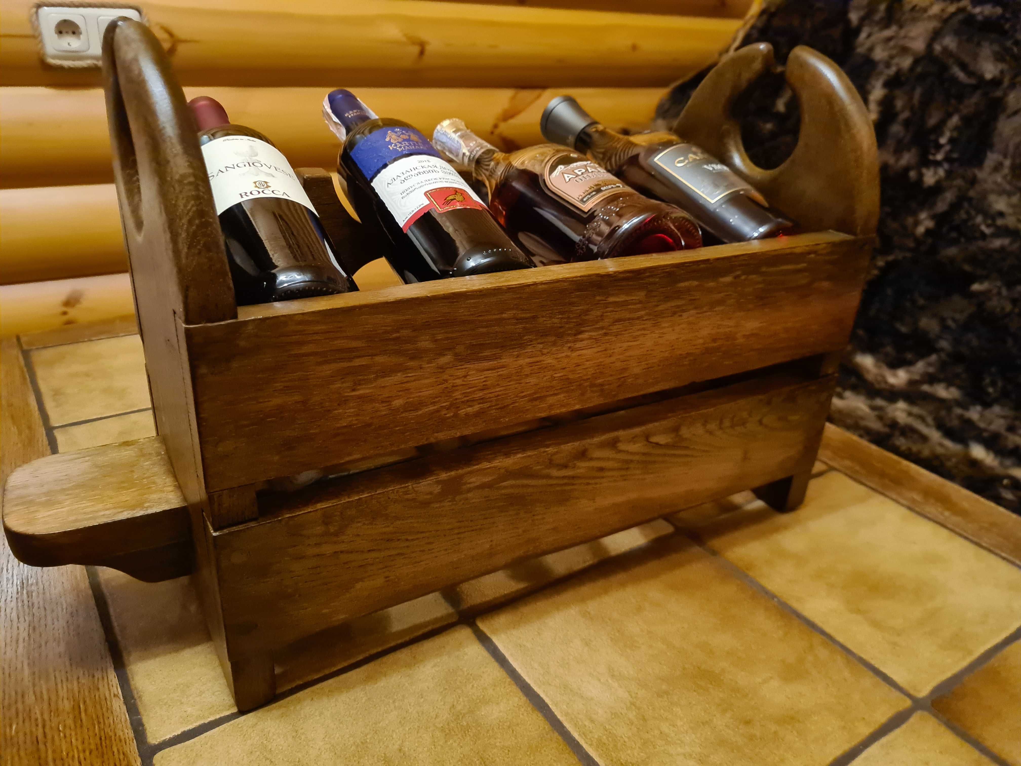 Старинная деревянная подставка для вина - Голландия
