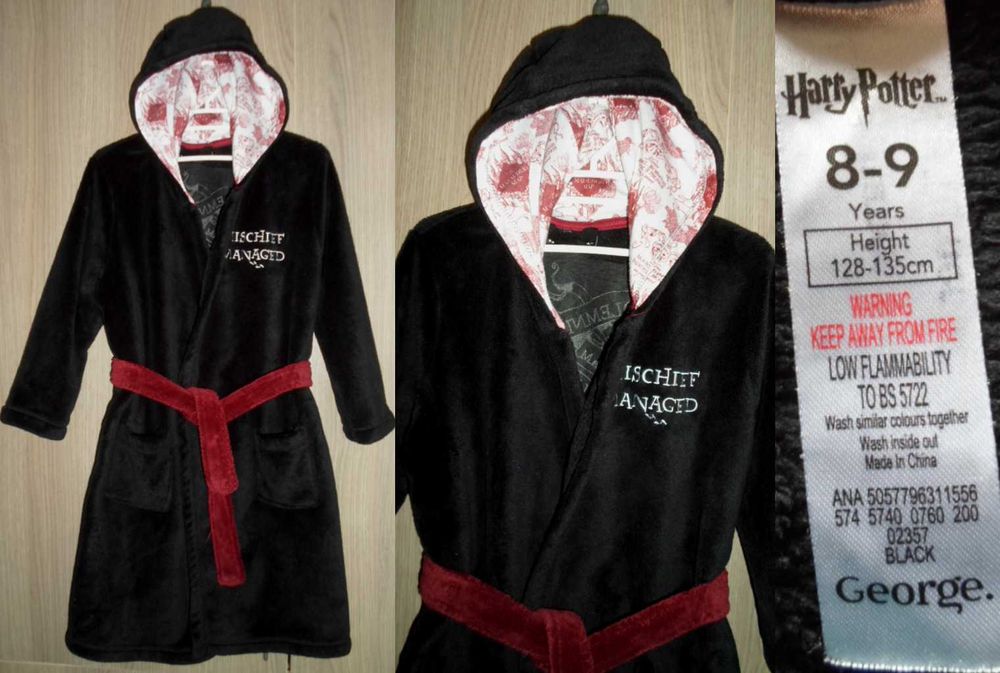 халат флисовый на 7-9 11-13 лет рост 122-134 140-158