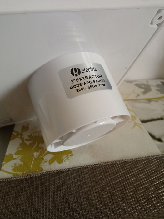 Extrator WC 80mm 28db Montagem