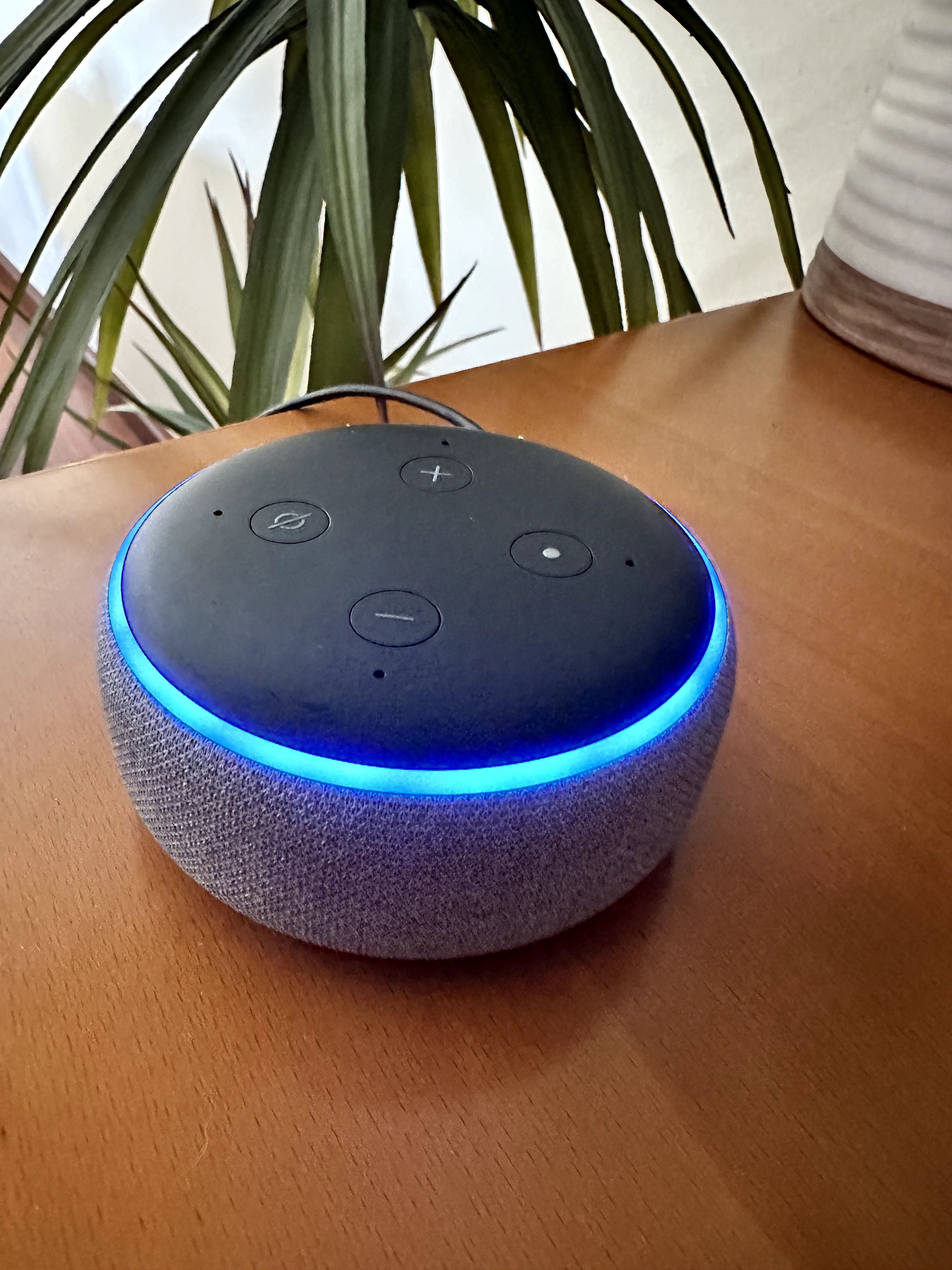 Amazon Echo Dot 3ª geração Alexa cinzento bom estado