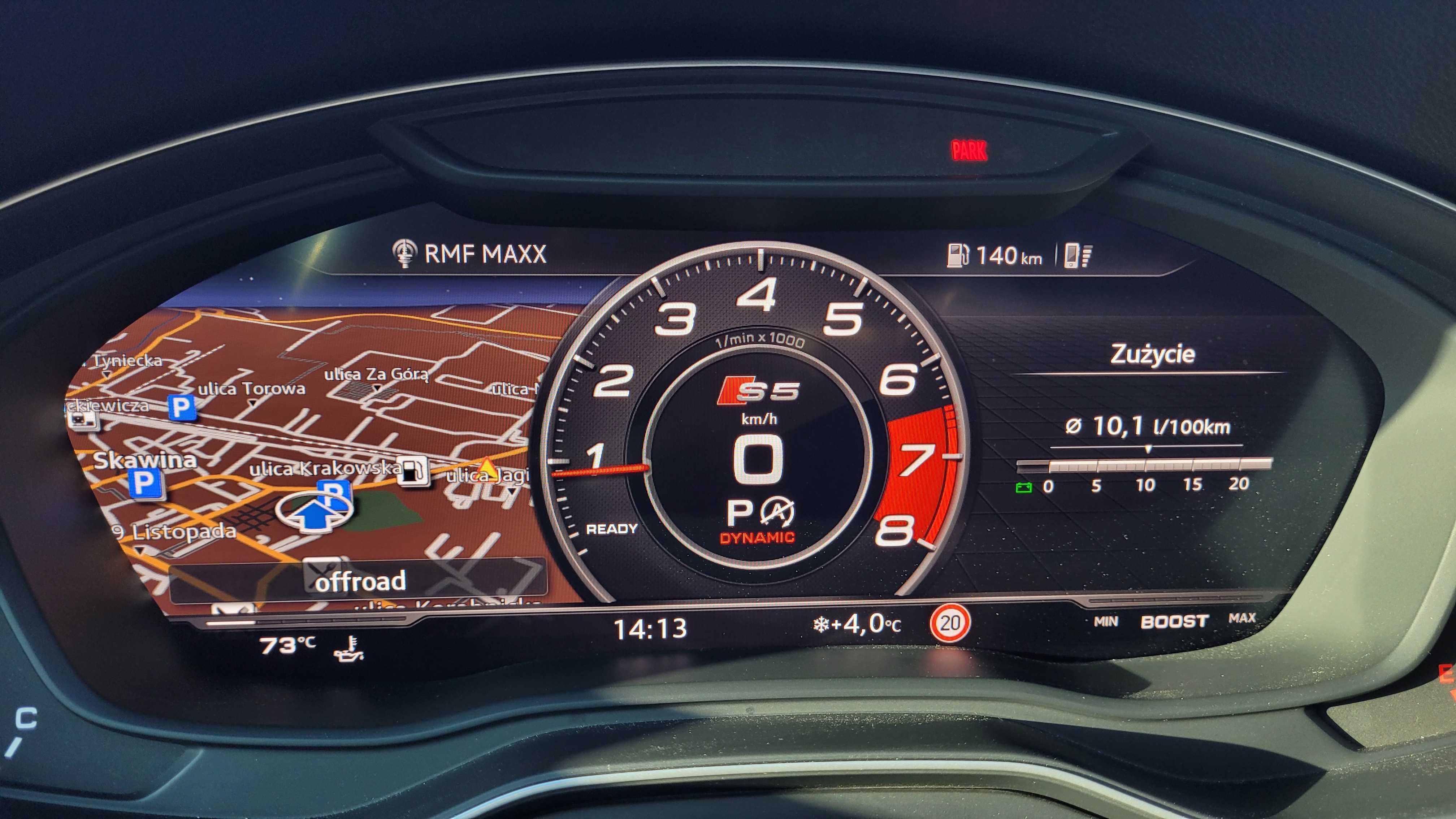 Audi A3 A4 A5 Q5 Q7 licznik Sport LAYOUT