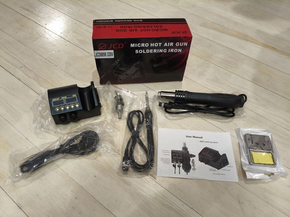 Паяльна станція 2 в 1 JCD 8898 Нова
