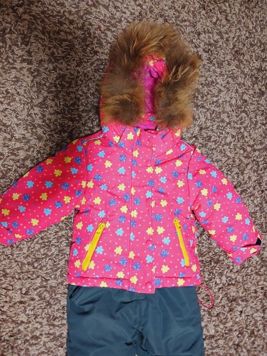 Зимовий комбінезон для дівчинки 74-80см