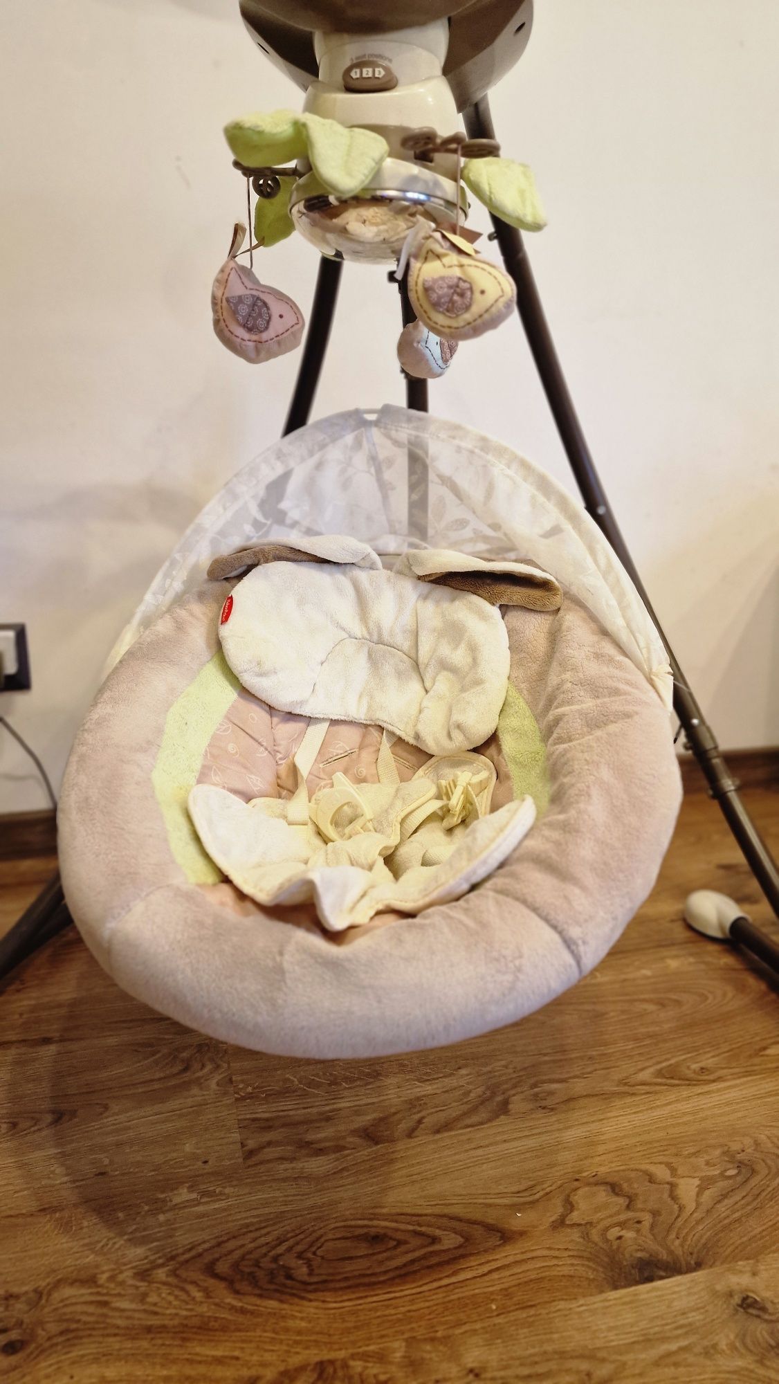 Huśtawka bujadełko dla dziecka Fisher Price Cradle n swing -  bujadło