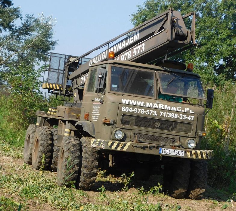 Star 266  STAR 266 napęd 6x6, Podnośnik koszowy 18m Bumar P-183