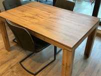 Stol rozkladany z Agata Meble 140x90 plus 3 krzesla mocno zuzyte