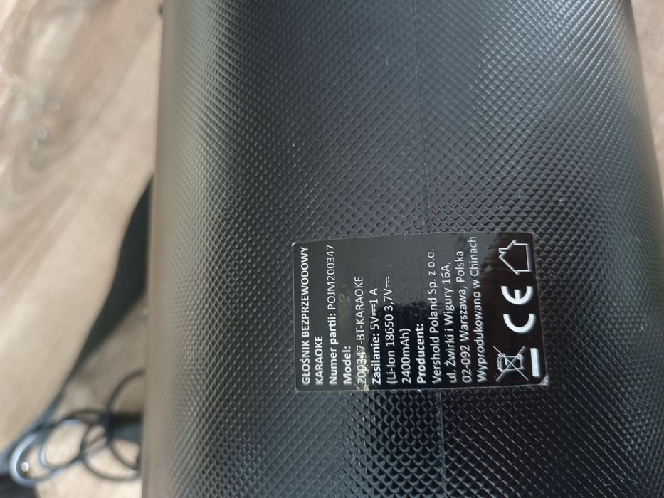 Głośnik bezprzewodowy karaoke HYKKER + MIKROFON