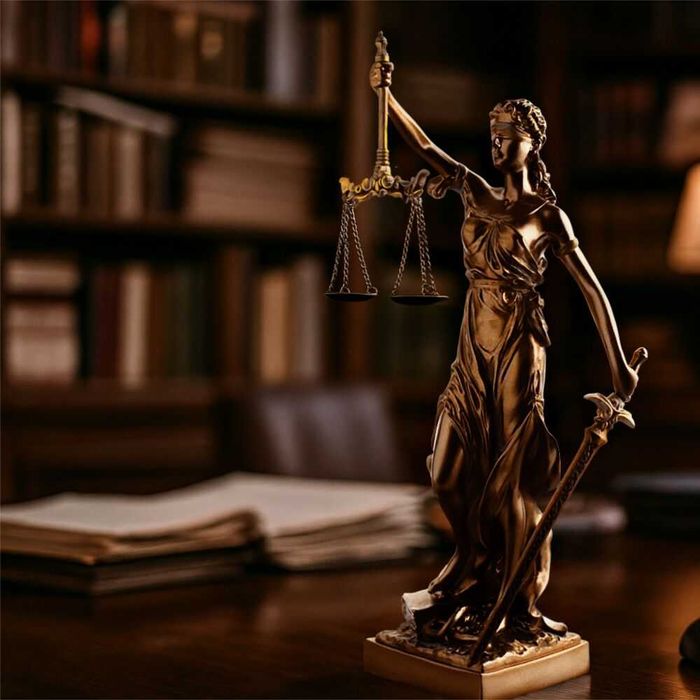 Okazała Temida z wagą i mieczem rzeźba symbol sprawiedliwości TEM-01