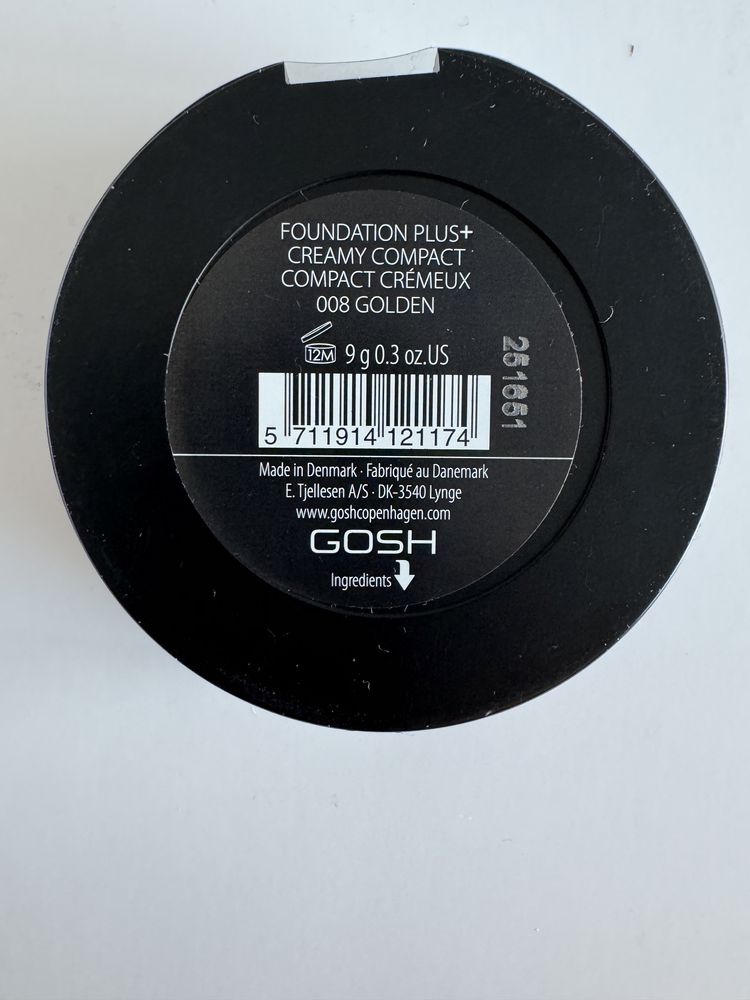 Gosh - Foundation  Plus+ Kremowy podkład  w kompakcie - 008