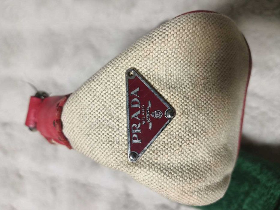 Жіноча шкіряна сумка PRADA Semitracolla Misto Lino + VI