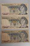 1000 zł banknoty PRL obiegowe 1982