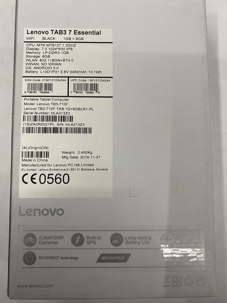 Tablet Lenovo TAB3 7 Essential
