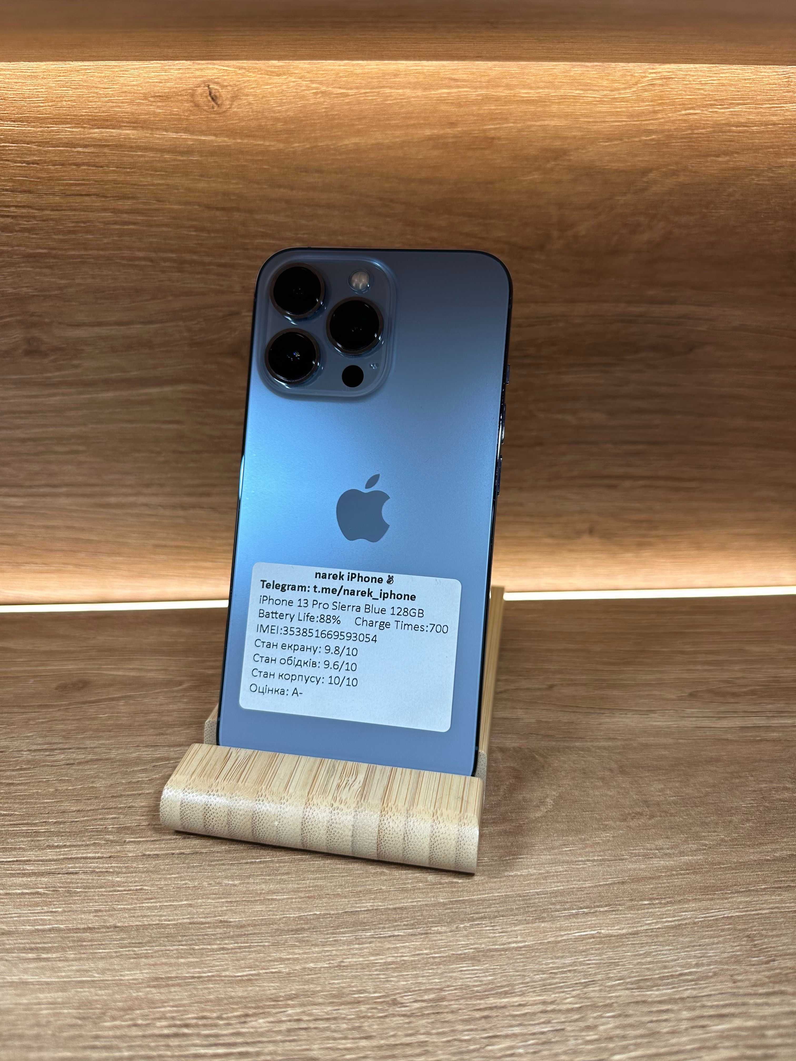 iPhone 13 Pro 128 Sierra Blue!!! З США!!! АКБ 90%!! №: 3054! Неверлок!