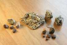 Minerais – Cassiterite, granada e estaurolite (inclui envio)