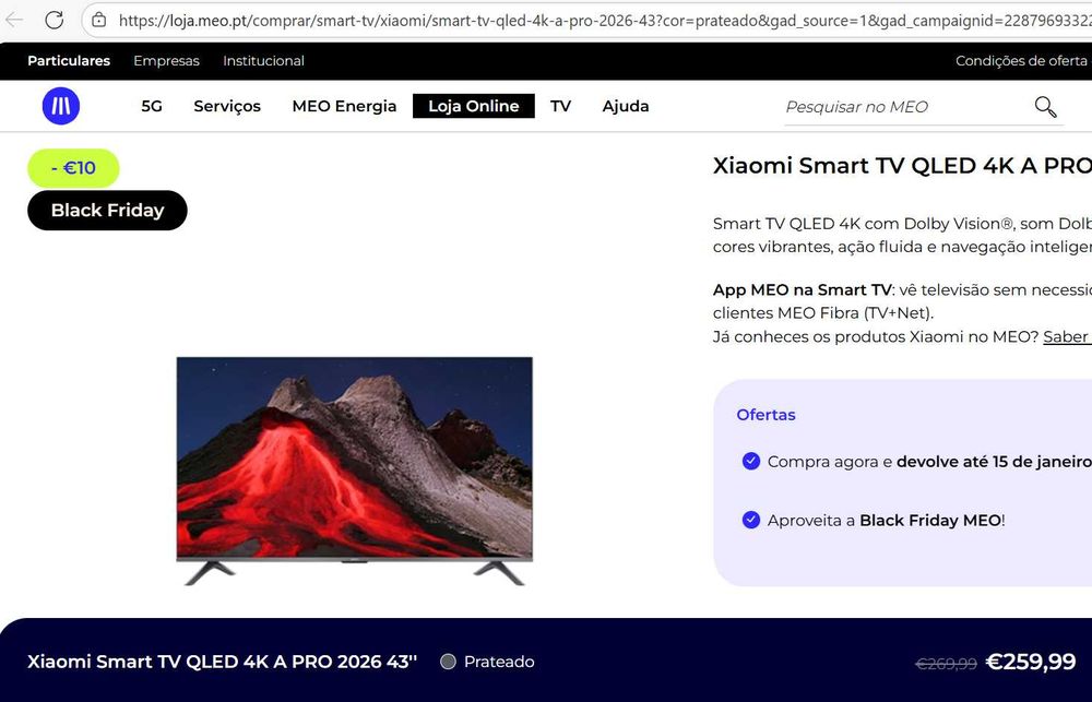 SmartTV Xiaomi 43 L43MA-AUEU