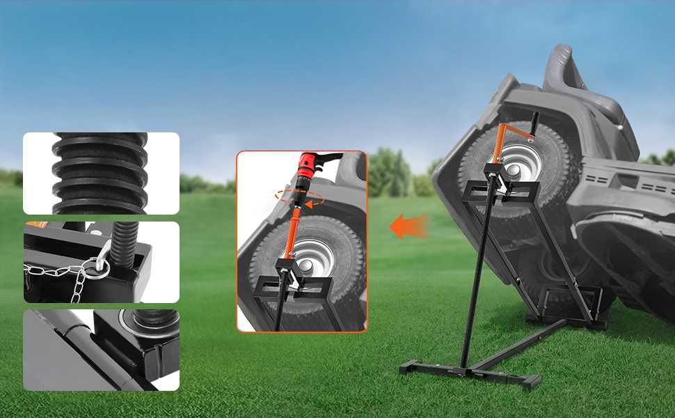 Składany podnośnik lewarek do traktorka quada kosiarki udźwig 400KG