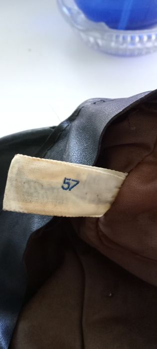 Кепка кожанная натуральная