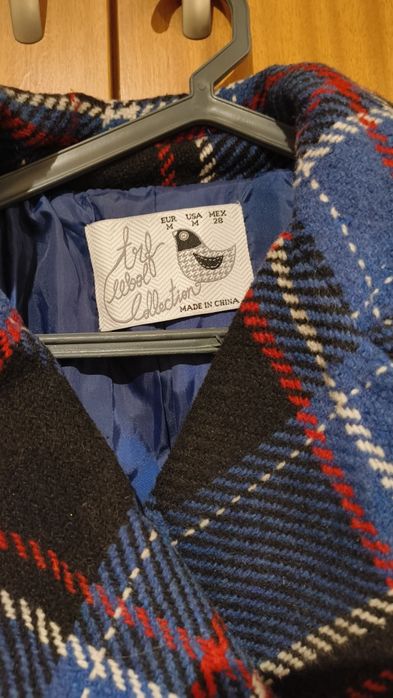 Casaco formal em tons de azul