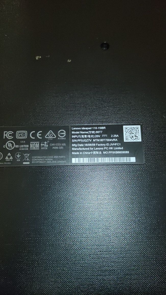 Ноутбук Lenovo IdeaPad 110-15IBR asus