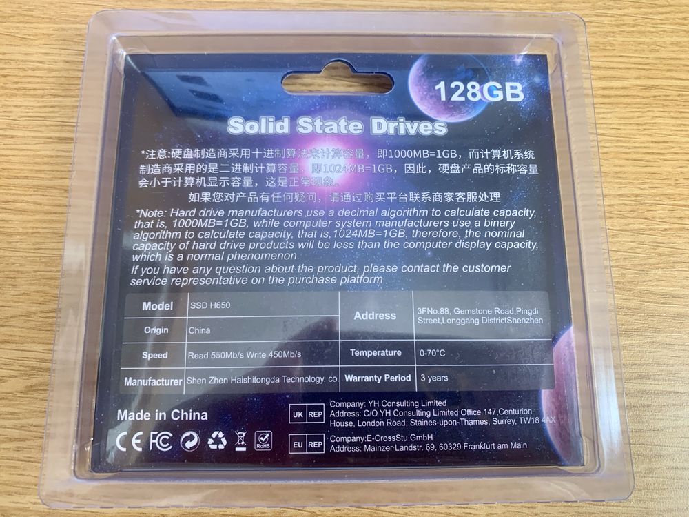 Накопитель SSD 128Gb Loenkn SATA 3.0 (не 120Gb)