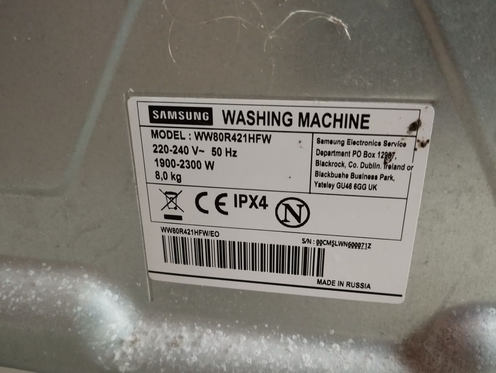 Pralka Samsung na części