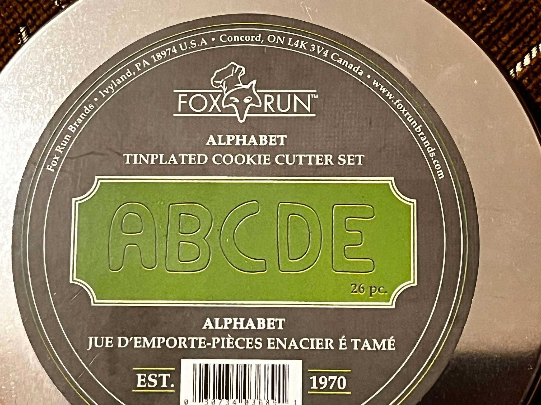 alfabet foremki do ciastek