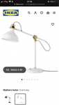 Lampa biurkowa biała ikea