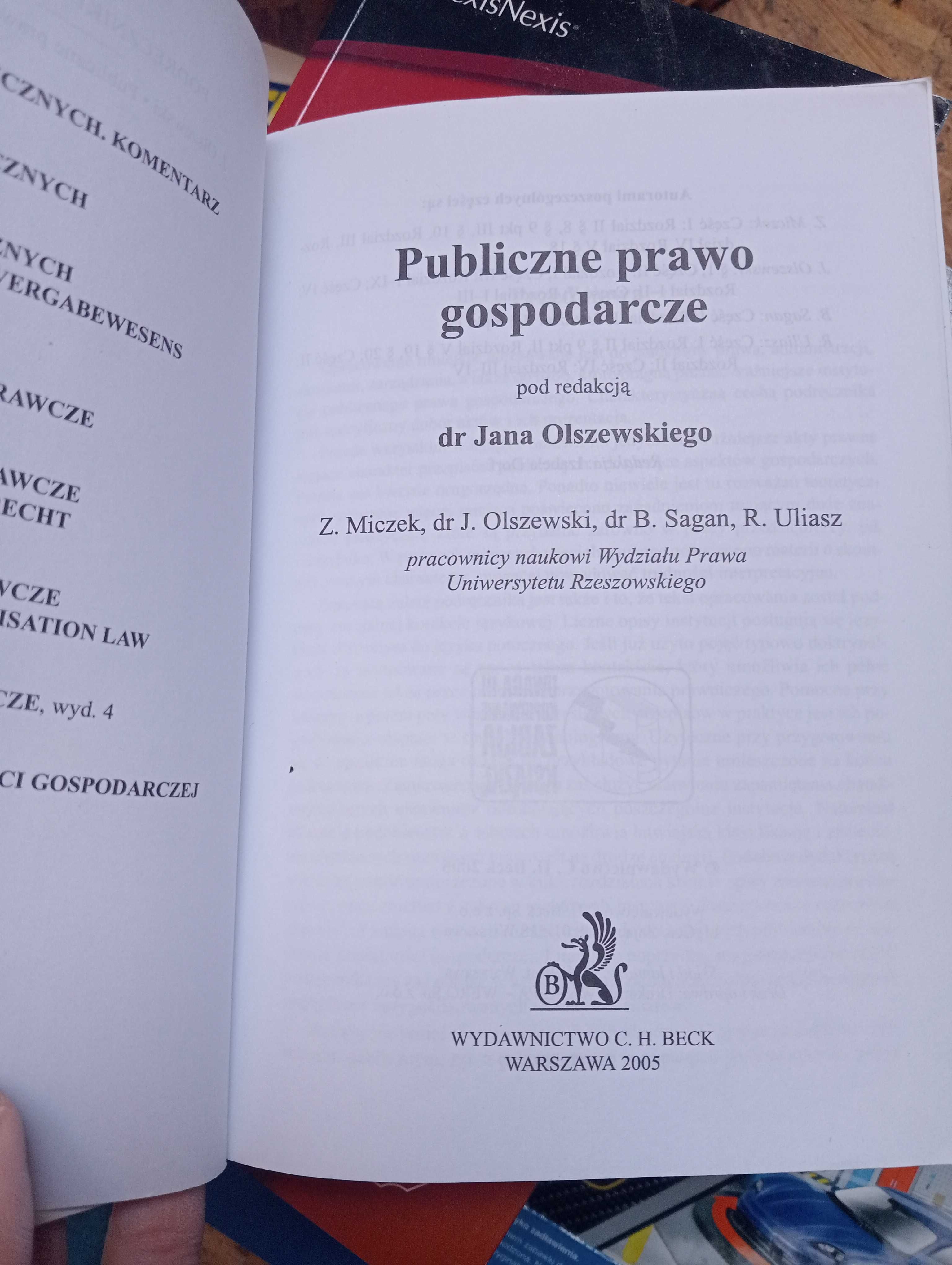 Publiczne prawo gospodarcze Olszewski