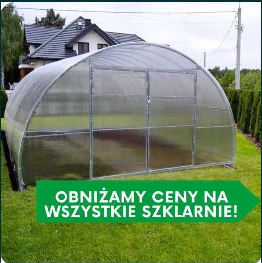 Szklarnia Tunel Ogrodowy 4x4 4x6 4x8 Poliwęglan 4mm / 6mm Prof.40x20mm