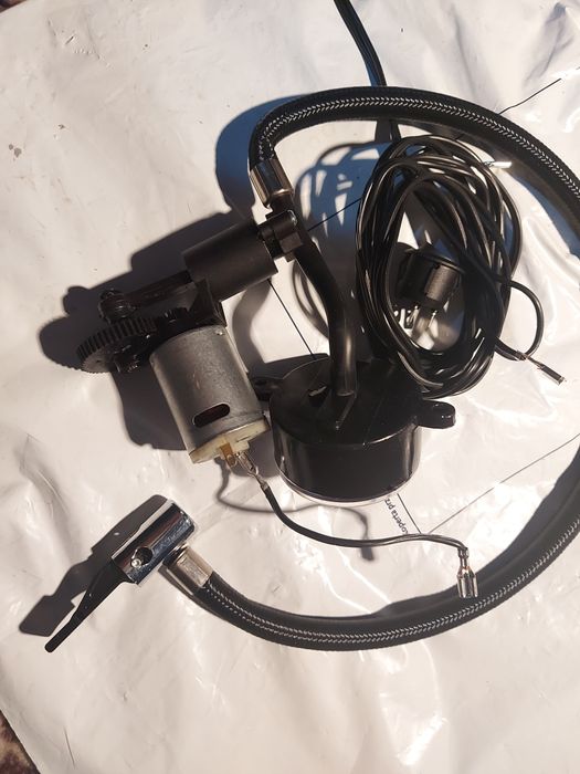 Silnik 12v części z kompresora, manometr