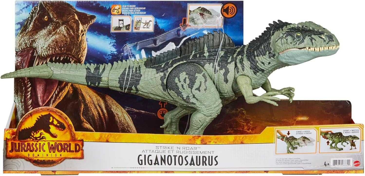 Jurassic World GYW86 – Figurka gigantycznego Giganotozaura dinozaur