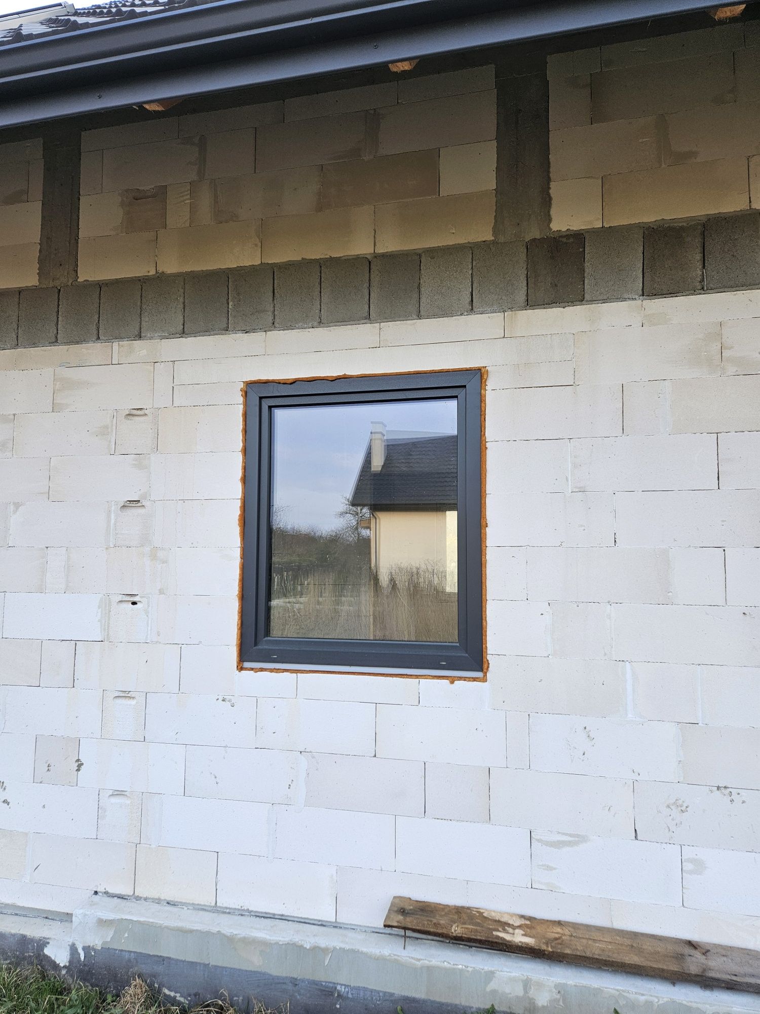 Okna trzyszybowe nowe Oknoplast antracyt