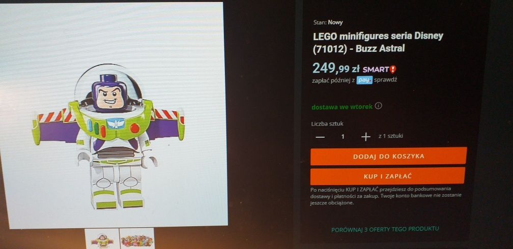 !!OKAZJA!! Figurka LEGO Buzz Astral 71012