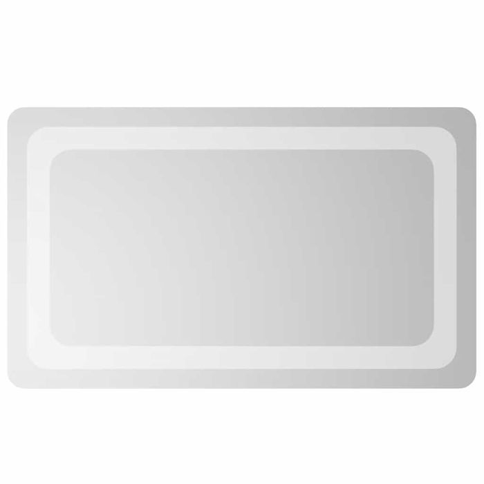 Lustro łazienkowe LED 50x30 cm, wodoodporne IP65, z USB