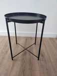 Stolik metalowy czarny Ikea Gladom