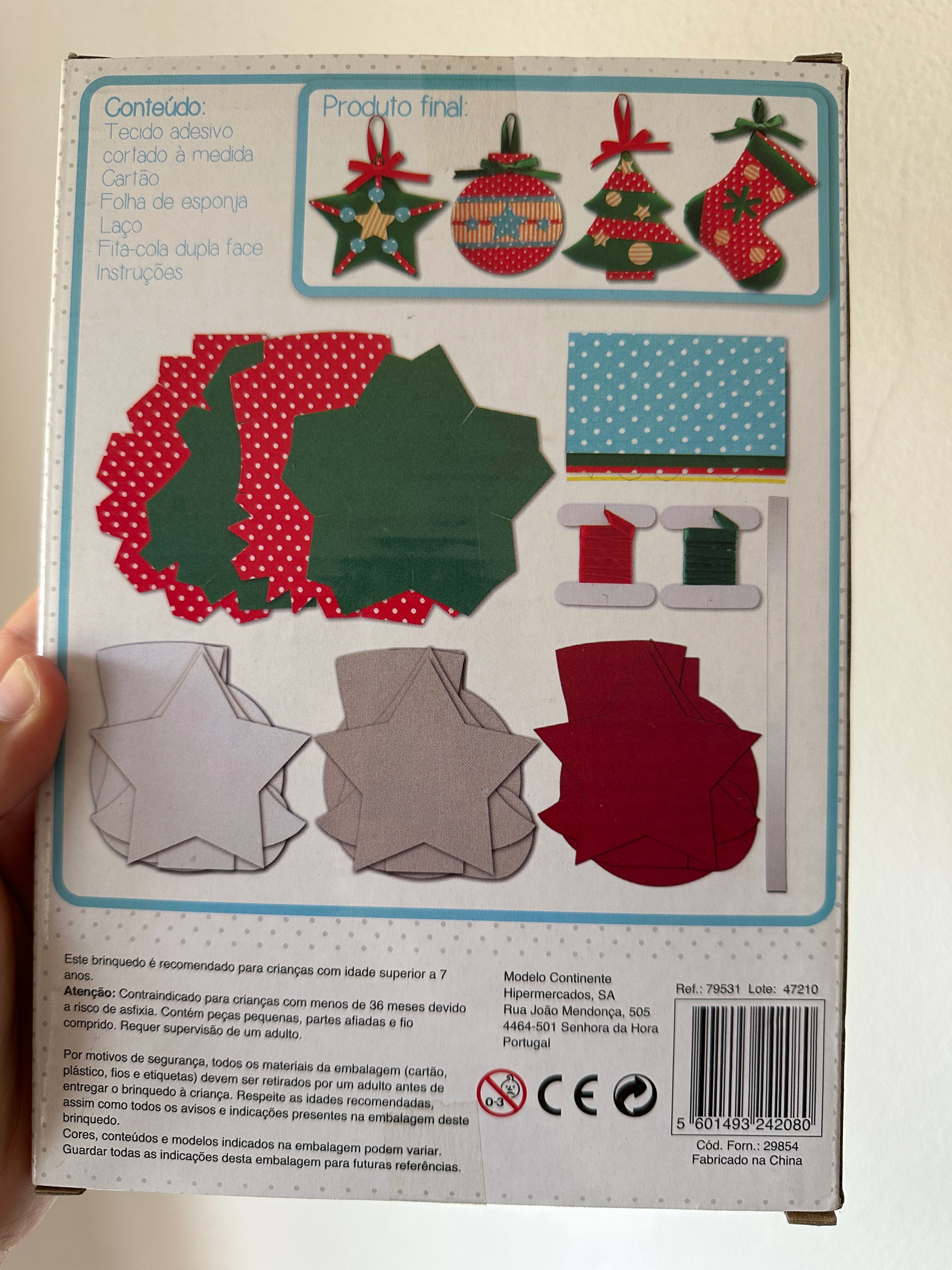 Trabalhos Manuais "Cria Decorações Natal" para Criança