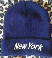 Gorro azul New York