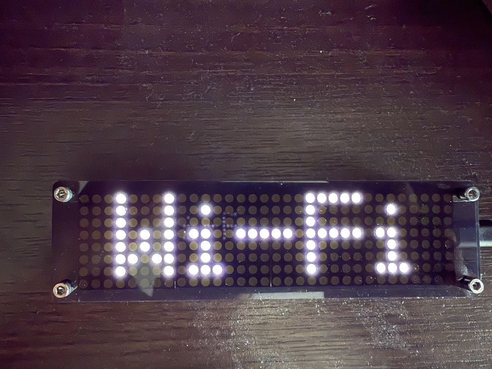 Zegar LED Matrix White/Biały WiFi