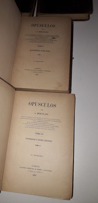 Opusculos / Lendas e Narrativas - Alexandre Herculano (séc. XIX)