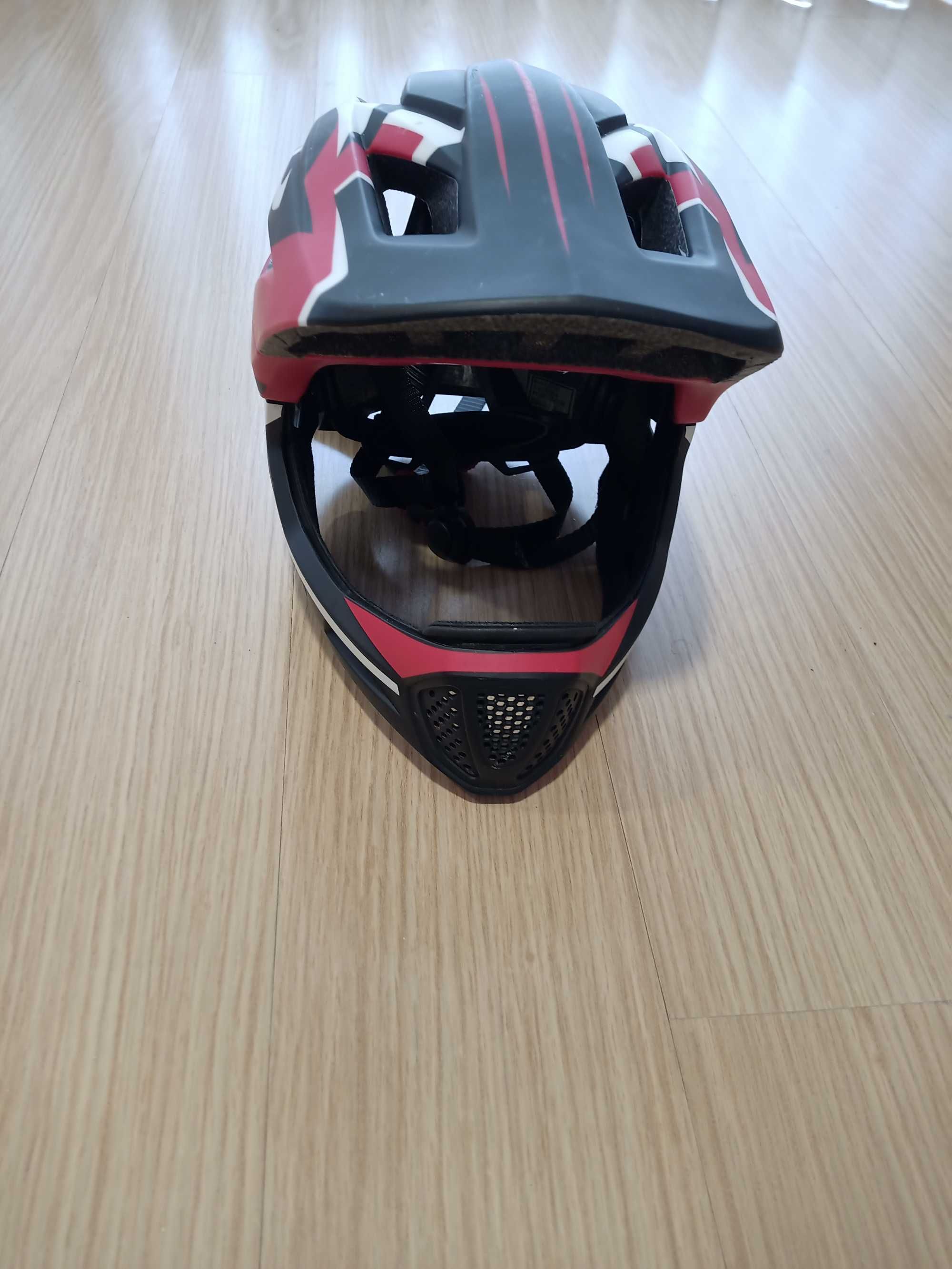 Capacete Lixada kids full-face ajustável / chin guard removível