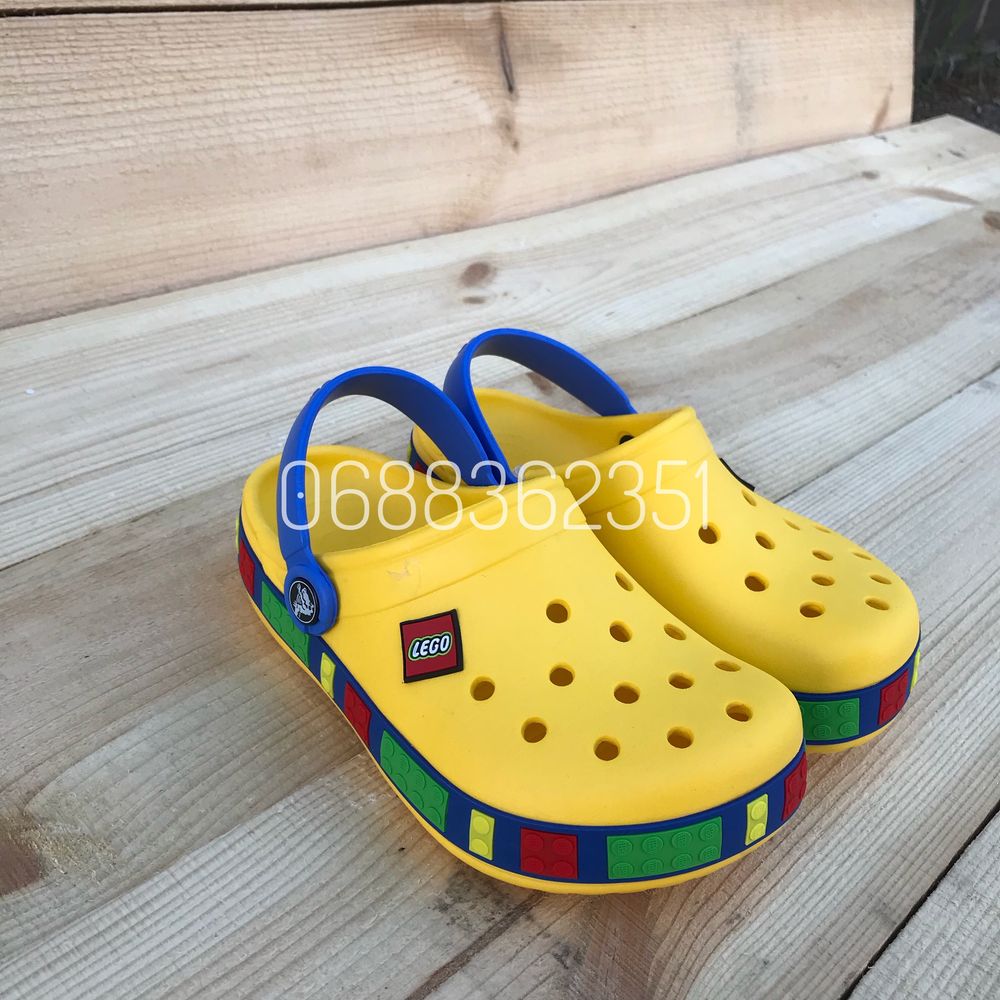 Детские Кроксы Лего Жовті Дитячі Crocs Lego Крокси для дітей
