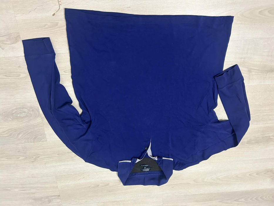 #MC earl T-shirt długi rękaw chabrowy fioletowy granatowy 2 kolnierzyk