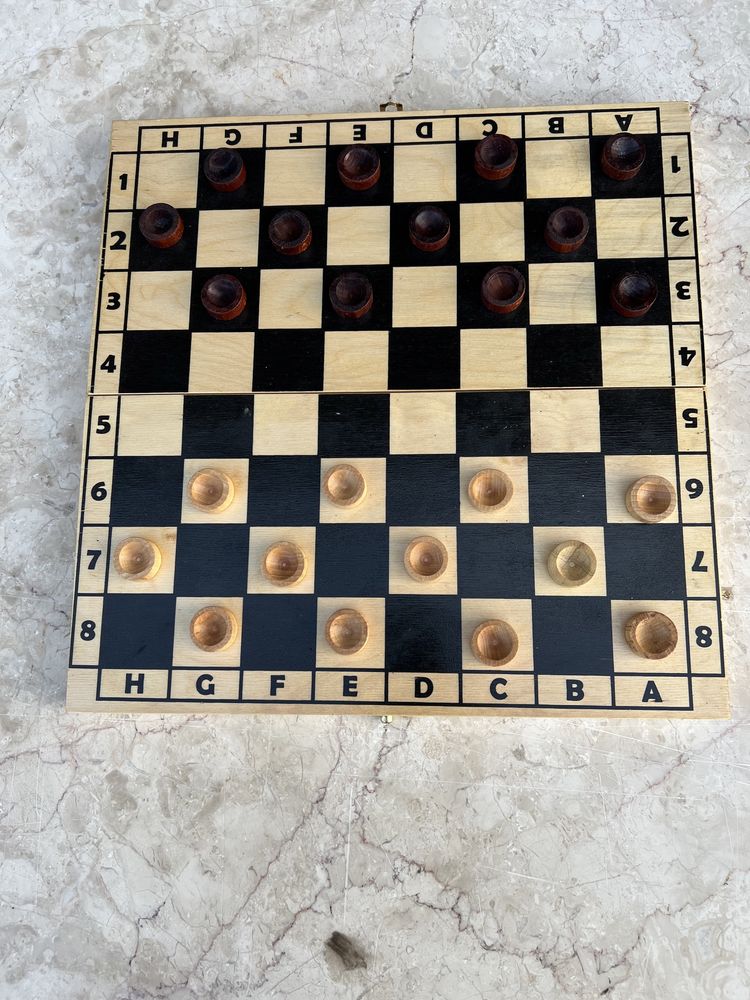 шашки шахмати 2в1