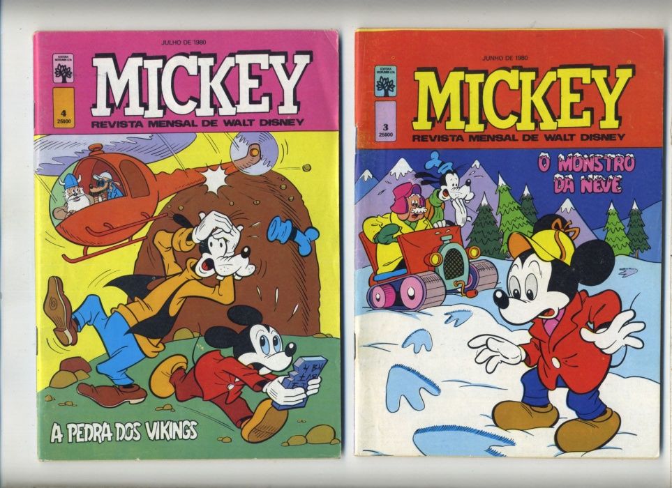 Mickey - do 1 ao 36, anos 80 (34 numeros)