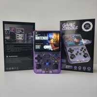 Consola Gaming Retro R36S + Bolsa protectora - Cor ROXO