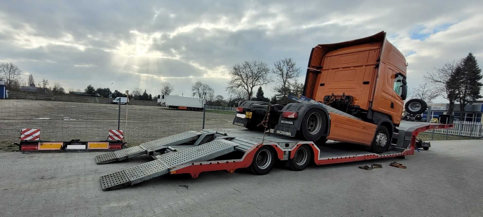 Naczepa laweta niskopodwoziowa do transportu TIR, BUDOWLANE, ROLNICZE